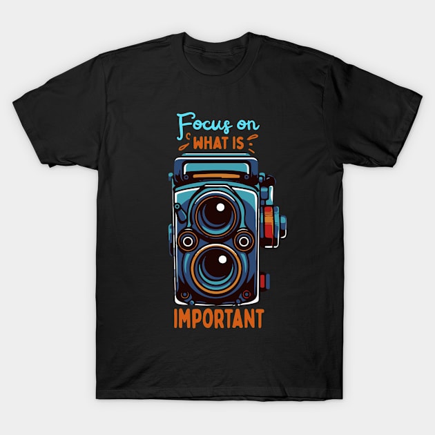 Classic Film Camera Art For Photographers T-Shirt by USProudness